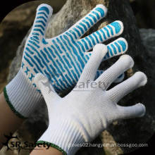 SRSafety 10 gauge Knitted Dotted Cotton Glove/Working Glove